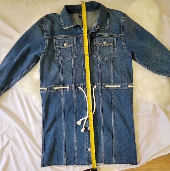 HUDSON Denim Button-Up Dress with Drawstring Waist - Picture 13 of 16